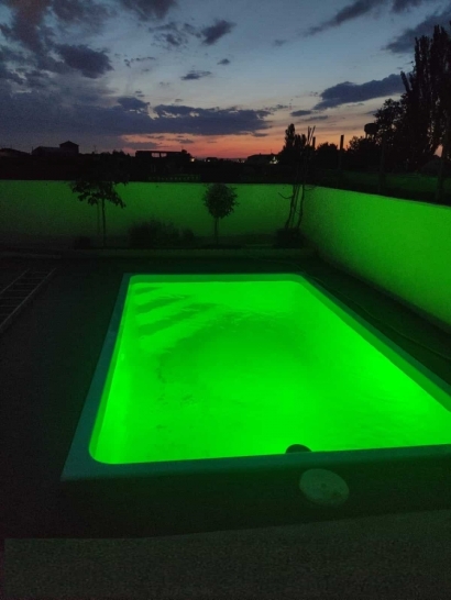 Luxury Pool with Underwater Spotlights in Tirana, Albania